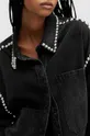 Bavlnená rifľová košeľa AllSaints NICKY čierna