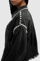 čierna Bavlnená rifľová košeľa AllSaints NICKY
