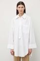 Bavlněná halenka By Malene Birger bílá Q71873041