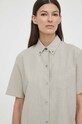 Theory camasa de lana O0101516 bej