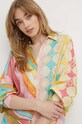 Never Fully Dressed camasa din bumbac multicolor NFDTO631.Multi
