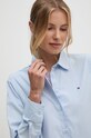 Памучна риза Tommy Hilfiger син WW0WW43344