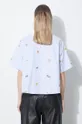 Kenzo camicia in cotone Fruit Stickers Cropped Shirt 100% Cotone