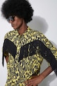 Рубашка Fiorucci Banimalier Print Fringed Shirt M01FPTSH054VI01YW02 жёлтый