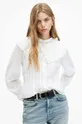 biały AllSaints koszula OLEA TOP Damski