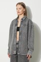 Rotate farmering Rhinestone Denim Shirt szürke 113014D06