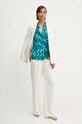 La Petite Française camasa CHANDELLE PFCHANDELLE turcoaz SS24