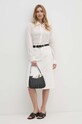 Sisley camasa din bumbac 58N2LQ06V alb SS24