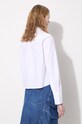 Одежда Хлопковая рубашка JW Anderson Bow Tie Cropped Shirt SH0312.PG1090.001 белый