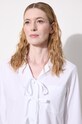 Памучна риза JW Anderson Bow Tie Cropped Shirt SH0312.PG1090.001 бял