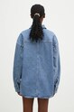 Odzież Rotate koszula jeansowa Rhinestone Denim 1126401468 niebieski