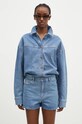 Rotate camicia di jeans Rhinestone Denim blu 1126401468