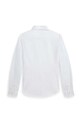 Детская хлопковая рубашка Polo Ralph Lauren 313929954001 белый SS25