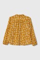 United Colors of Benetton camasa de bumbac pentru copii 5T2ZCQ02O.G.Seasonal galben SS24