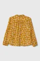 United Colors of Benetton gyerek ing pamutból sárga