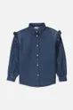 Παιδικό τζιν πουκάμισο Coccodrillo μπλε
