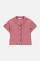 Παιδικό βαμβακερό πουκάμισο Coccodrillo ροζ