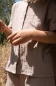Konges Sløjd camasa de bumbac pentru copii KS100614 bej