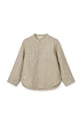 Detská košeľa s prímesou ľanu Liewood Flynn Linen Shirt s prímesou ľanu béžová LW18715