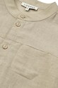 Chlapec Detská košeľa s prímesou ľanu Liewood Flynn Linen Shirt LW18715 béžová