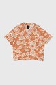Detská košeľa Vans AMSTONE SS TOP GR kvetinový oranžová VN000G8MEHC