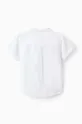 zippy koszula z domieszką lnu niemowlęca biały