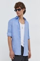 HUGO koszula bawełniana niebieski 50508268