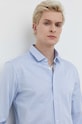 HUGO koszula bawełniana 50508313 niebieski