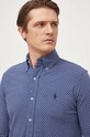 Polo Ralph Lauren cămașă din bumbac 710926698 albastru