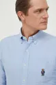 голубой Хлопковая рубашка Polo Ralph Lauren
