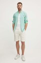 Košeľa Polo Ralph Lauren 710929344 zelená SS25