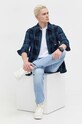 Tommy Jeans koszula polarowa DM0DM18320 granatowy SS24