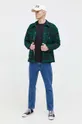 Πουκάμισο μπουφάν Tommy Jeans πράσινο