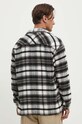 Tommy Jeans camasa TJM FLEECE LINED CHECK SHIRT EXT negru DM0DM18325