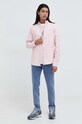 Odzież Tommy Jeans koszula bawełniana DM0DM18329 różowy