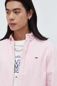 Tommy Jeans koszula bawełniana DM0DM18329 różowy