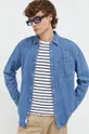 modrá Rifľová košeľa Tommy Jeans