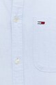 Хлопковая рубашка Tommy Jeans DM0DM18335 голубой SS24