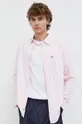 розовый Хлопковая рубашка Tommy Jeans Мужской