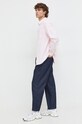 Хлопковая рубашка Tommy Jeans DM0DM18336 розовый SS24