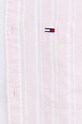 Хлопковая рубашка Tommy Jeans DM0DM18336 розовый