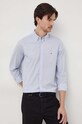 Bavlnená košeľa Tommy Hilfiger modrá MW0MW33762