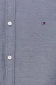 Хлопковая рубашка Tommy Hilfiger тёмно-синий