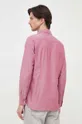 burgundské Bavlnená košeľa Tommy Hilfiger