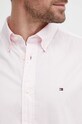 Tommy Hilfiger koszula bawełniana MW0MW33809 różowy SS24