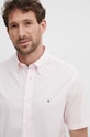 Tommy Hilfiger koszula bawełniana MW0MW33809 różowy