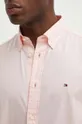 Bavlnená košeľa Tommy Hilfiger ružová