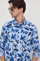 Хлопковая рубашка Tommy Hilfiger MW0MW33824 голубой