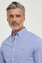 Tommy Hilfiger camicia in cotone MW0MW33764 blu