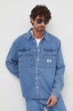 Rifľová košeľa Calvin Klein Jeans modrá J30J324582